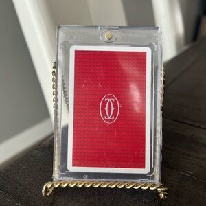 Cartier Authentic Playing Card In Protective Display - Jack Of Spades